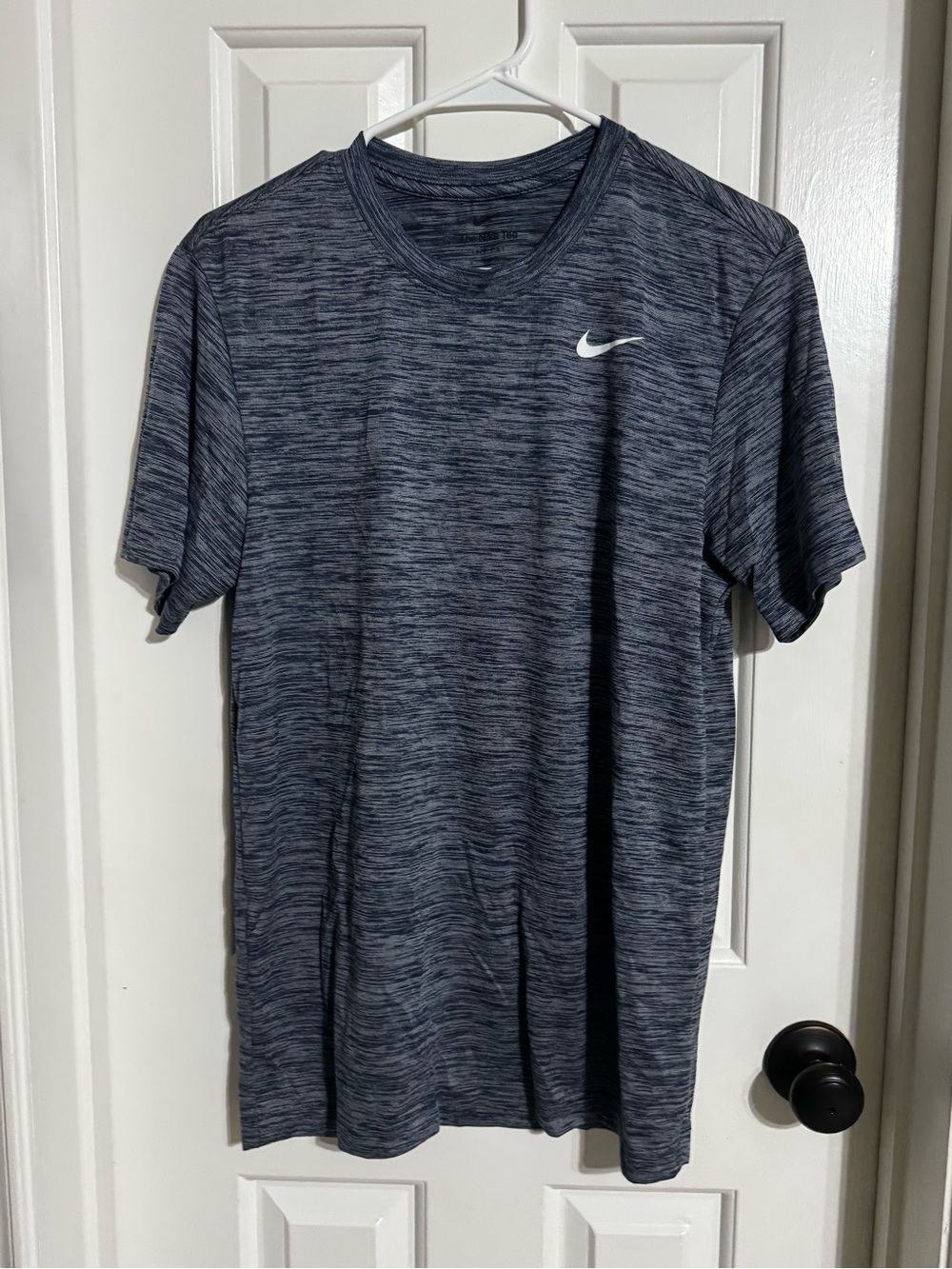 Nike Men's Heather Blue Dri-FIT Short Sleeve Tee